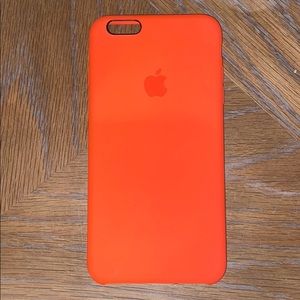 Orange iPhone 7+/8+ Apple case never used